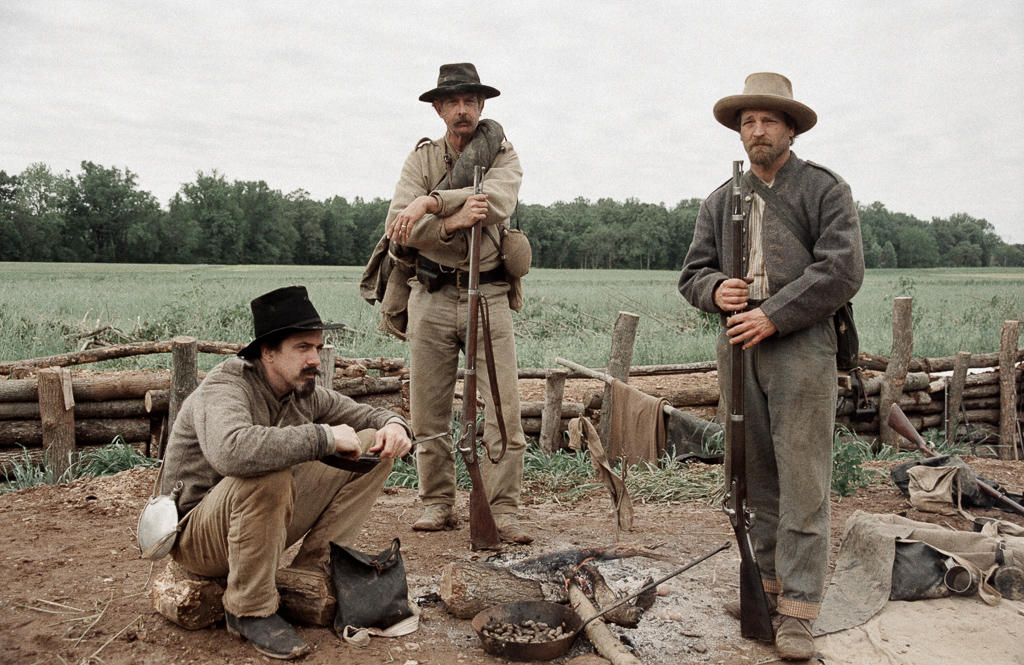 Confederate Civil War reenactors in Virginia portray seasoned veterens from 1864. 