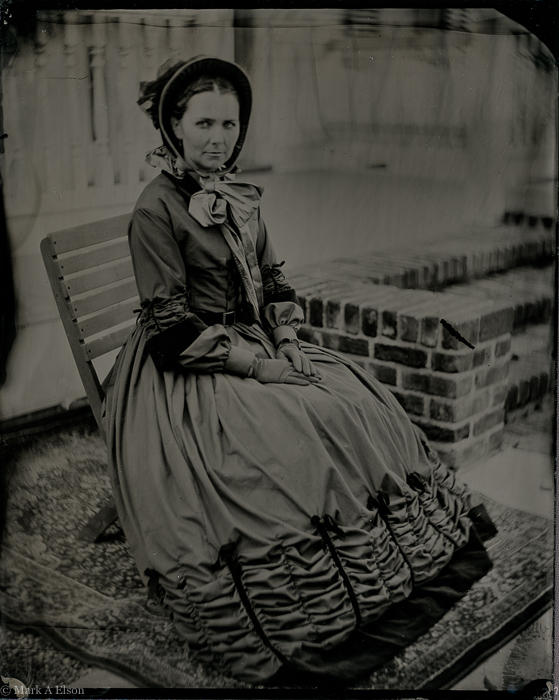 Civil War reenactor tintype, Drum Barracks Museum, Los Angeles