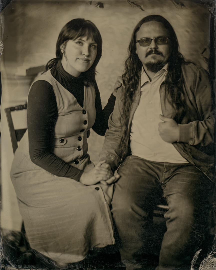 Young couple  tintype
